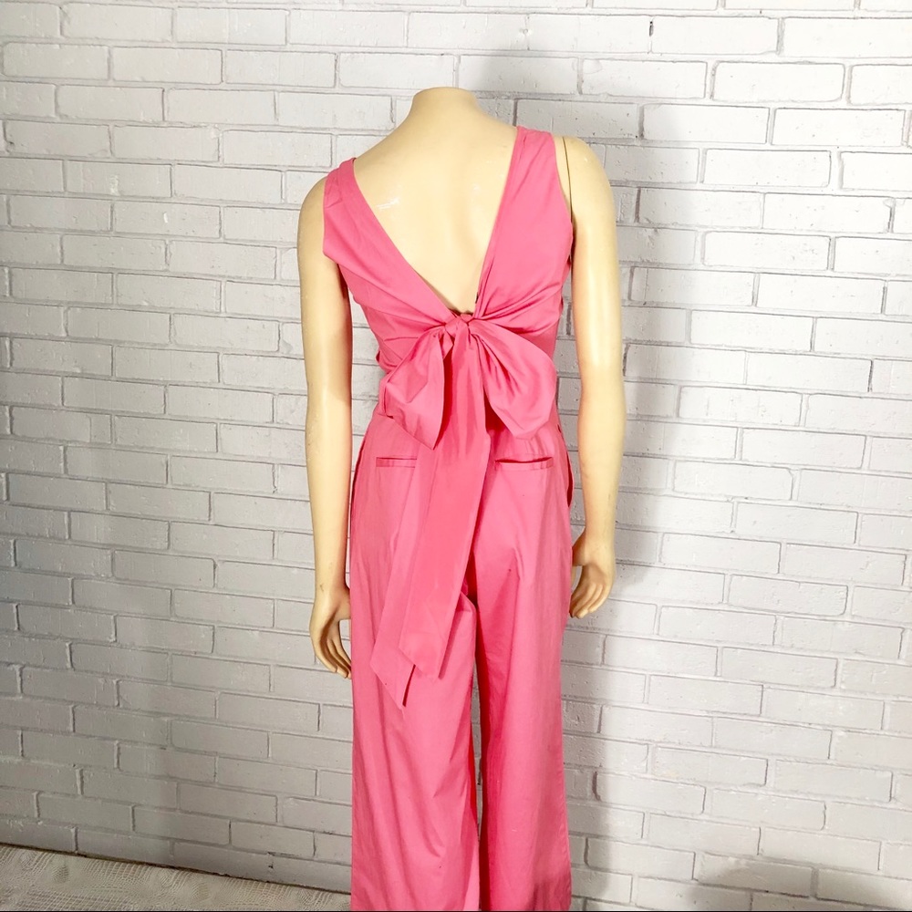 J. Crew Pink Jumpsuit in Stretch Poplin - Picture 3 of 7
